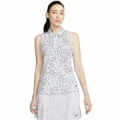 Nike Golf Nike Dri-FIT Victory HO Printed Womens Golf Polo -Golf Apparel Shop 21347 WHITE100