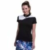 EP NY EP New York Mock Zip Black Multi Womens Short Sleeve Golf Polo 2 EP NY EP New York Mock Zip Black Multi Womens Short Sleeve Golf Polo -Golf Apparel Shop 21506 BLACKMULTI003 ebdf04d3 d325 4291 af35 5d389621124c