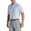 FootJoy Lisle Vintage Floral Print Sky Mens Golf Polo 2 FootJoy Lisle Vintage Floral Print Sky Mens Golf Polo -Golf Apparel Shop 21639 SKY