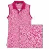 Polo Ralph Lauren RLX Ralph Lauren Printed Airflow Jersey Aruba Pink Womens Golf Polo -Golf Apparel Shop 21971 ARUBPKBLCVIN