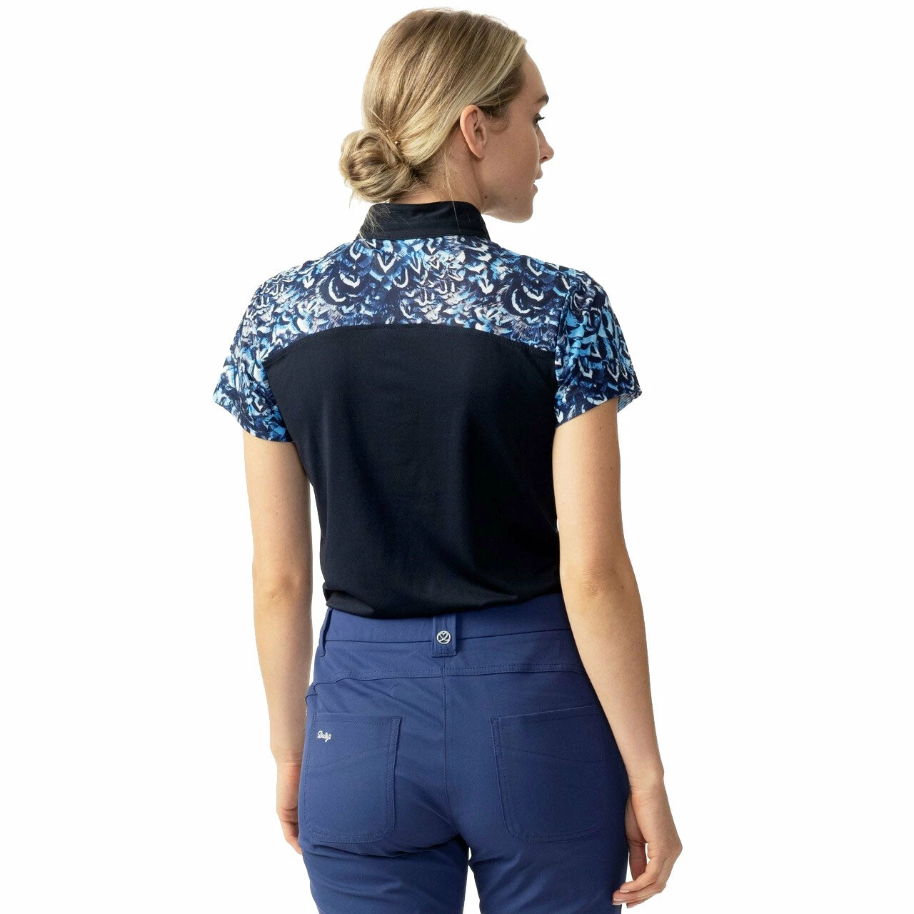 Daily Sports Sam Navy Womens Short Sleeve Golf Polo 4 Daily Sports Sam Navy Womens Short Sleeve Golf Polo - Image 2