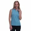 Fairway & Greene Emily Veridian Womens Sleeveless Golf Polo 2 Fairway & Greene Emily Veridian Womens Sleeveless Golf Polo -Golf Apparel Shop 22526 VERIDIAN