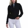 Fairway & Greene Abbey Merino Black Womens Golf Windsweater -Golf Apparel Shop 22533 BLACK