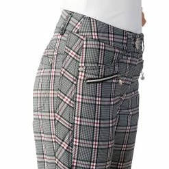 Daily Sports Catleya Black Plaid Womens Golf Pants -Golf Apparel Shop 22642 BLACKPLAID903 2 90ed9fbd d275 4660 941d 461d315ff948