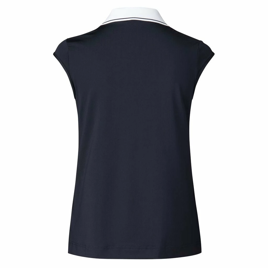Daily Sports Indra Navy Womens Sleeveless Golf Polo 4 Daily Sports Indra Navy Womens Sleeveless Golf Polo - Image 2