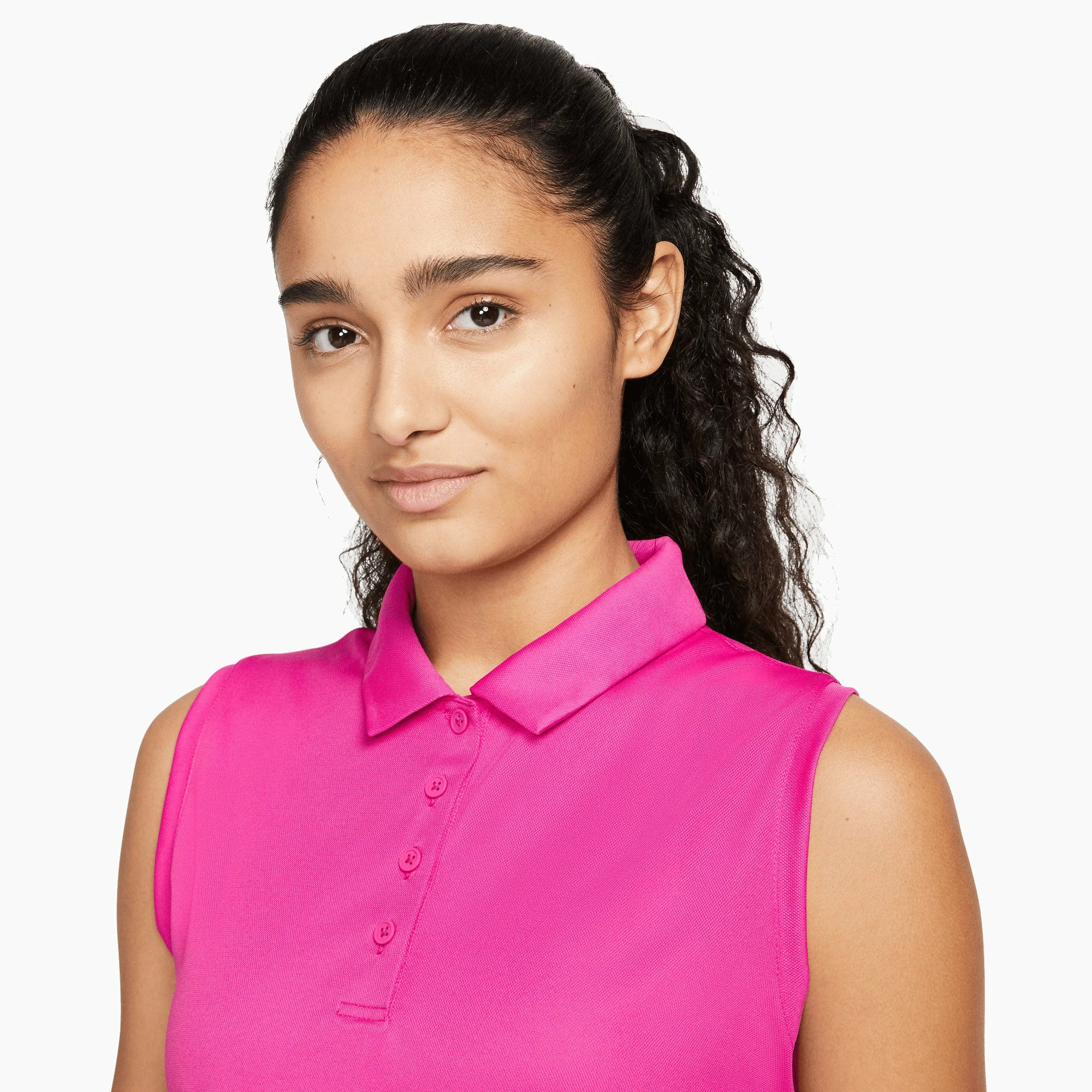 Nike Golf Nike Dri-FIT Victory Womens Sleeveless Golf Polo 5 Nike Golf Nike Dri-FIT Victory Womens Sleeveless Golf Polo - Image 3