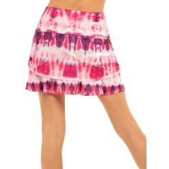 Lucky In Love Sunburst Ruche Multi 15.75in Womens Golf Skort 7 Lucky In Love Sunburst Ruche Multi 15.75in Womens Golf Skort -Golf Apparel Shop 23615 MULTI955 2