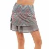 Lucky In Love Desert Vibes Ruched Eclipse Womens Golf Skort -Golf Apparel Shop 23629 ECLIPSE2048