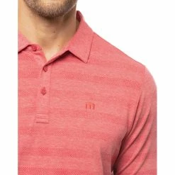 TravisMathew The Heater Mens Golf Polo -Golf Apparel Shop 23916 HEATHERSCOOTER 1