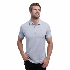 TravisMathew The Heater Mens Golf Polo -Golf Apparel Shop 23916 HTHRMICROCHIP