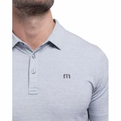 TravisMathew The Heater Mens Golf Polo -Golf Apparel Shop 23916 HTHRMICROCHIP 1