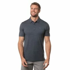 TravisMathew The Heater Mens Golf Polo -Golf Apparel Shop 23916 VINTAGEINDIGO