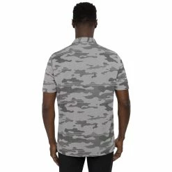 TravisMathew Heater Camo Mens Golf Polo -Golf Apparel Shop 24370 GREY 1
