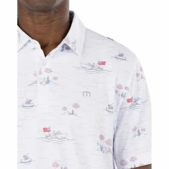 TravisMathew Lake Break Mens Golf Polo -Golf Apparel Shop 24585 WHITE1WHT 2 3e6eac65 b677 44b6 bb16 82ba7fb3552e