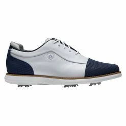 FootJoy Traditions Cap Toe Womens Golf Shoes -Golf Apparel Shop 24771 WHITENAVY