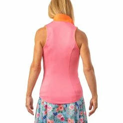 Scratch 70 Scratch Seventy Erin Womens Sleeveless Golf Polo -Golf Apparel Shop 24790 PINKORANGE 1 1887e0b7 3a11 4c91 9892 dcd5dc3a18cd