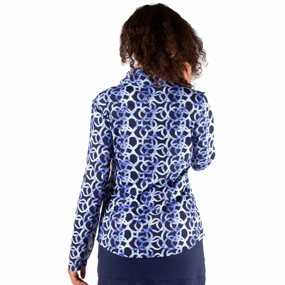 NVO Liba Mock Womens Golf 1/4 Zip 4 NVO Liba Mock Womens Golf 1/4 Zip - Image 2