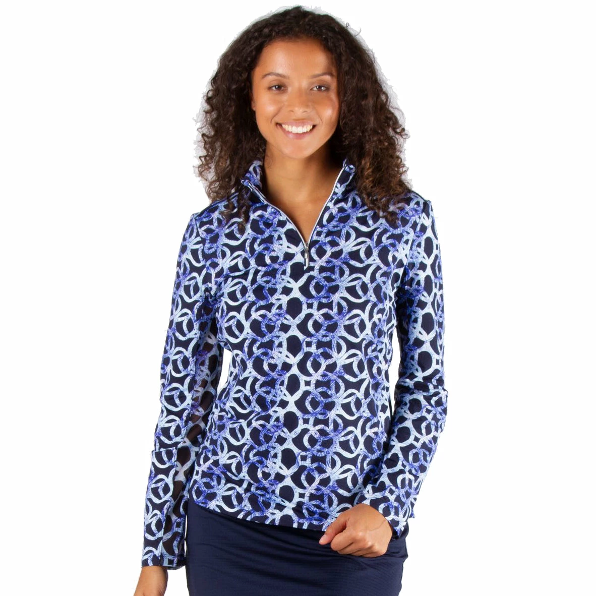 NVO Liba Mock Womens Golf 1/4 Zip 3 NVO Liba Mock Womens Golf 1/4 Zip