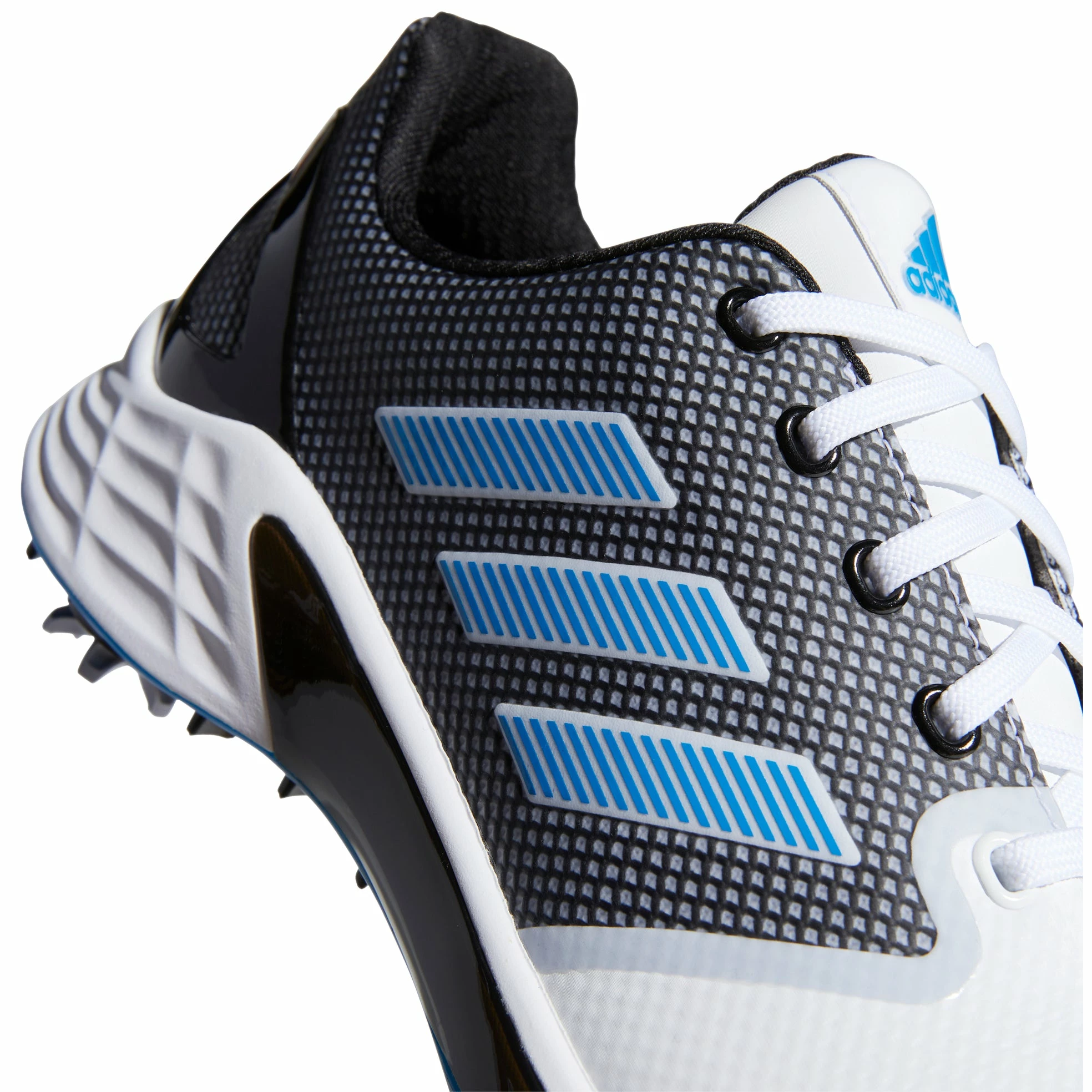 Adidas Golf Adidas ZG21 White-Blue Mens Golf Shoes 6 Adidas Golf Adidas ZG21 White-Blue Mens Golf Shoes - Image 4