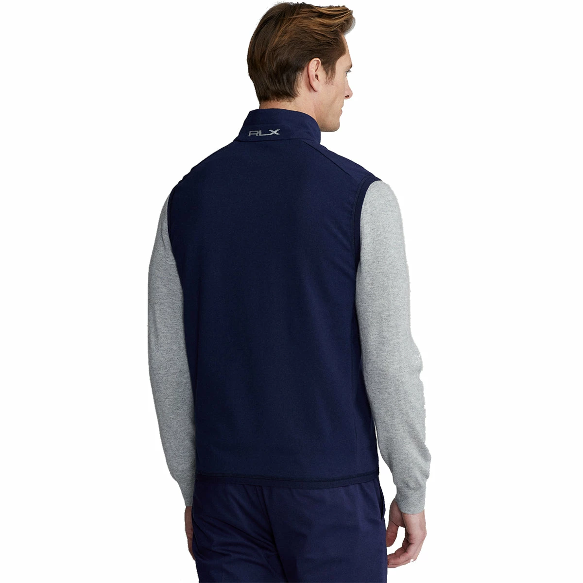 Polo Ralph Lauren RLX Ralph Lauren Solid Tech Terry French Navy Mens Golf Vest 4 Polo Ralph Lauren RLX Ralph Lauren Solid Tech Terry French Navy Mens Golf Vest - Image 2