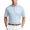 Polo Ralph Lauren RLX Ralph Lauren Yarn-Dye Featherweight Airflow Jersey Elite Blue Mens Golf Polo -Golf Apparel Shop 24930 ELITEBLUEWHT