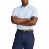 Polo Ralph Lauren RLX Ralph Lauren Tour Pique Blue Mens Golf Polo -Golf Apparel Shop 24937 ELITEBLUE