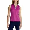 Polo Ralph Lauren RLX Ralph Lauren Mesh Mix Bright Pink Womens Sleeveless Golf Polo -Golf Apparel Shop 24973 BRIGHTPINK 493283cc 5a33 46b2 aeb2 54152e37c337