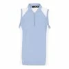 Polo Ralph Lauren RLX Ralph Lauren Mesh Mix Elite Blue Womens Sleeveless Golf Polo