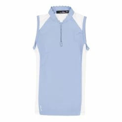 Polo Ralph Lauren RLX Ralph Lauren Mesh Mix Elite Blue Womens Sleeveless Golf Polo