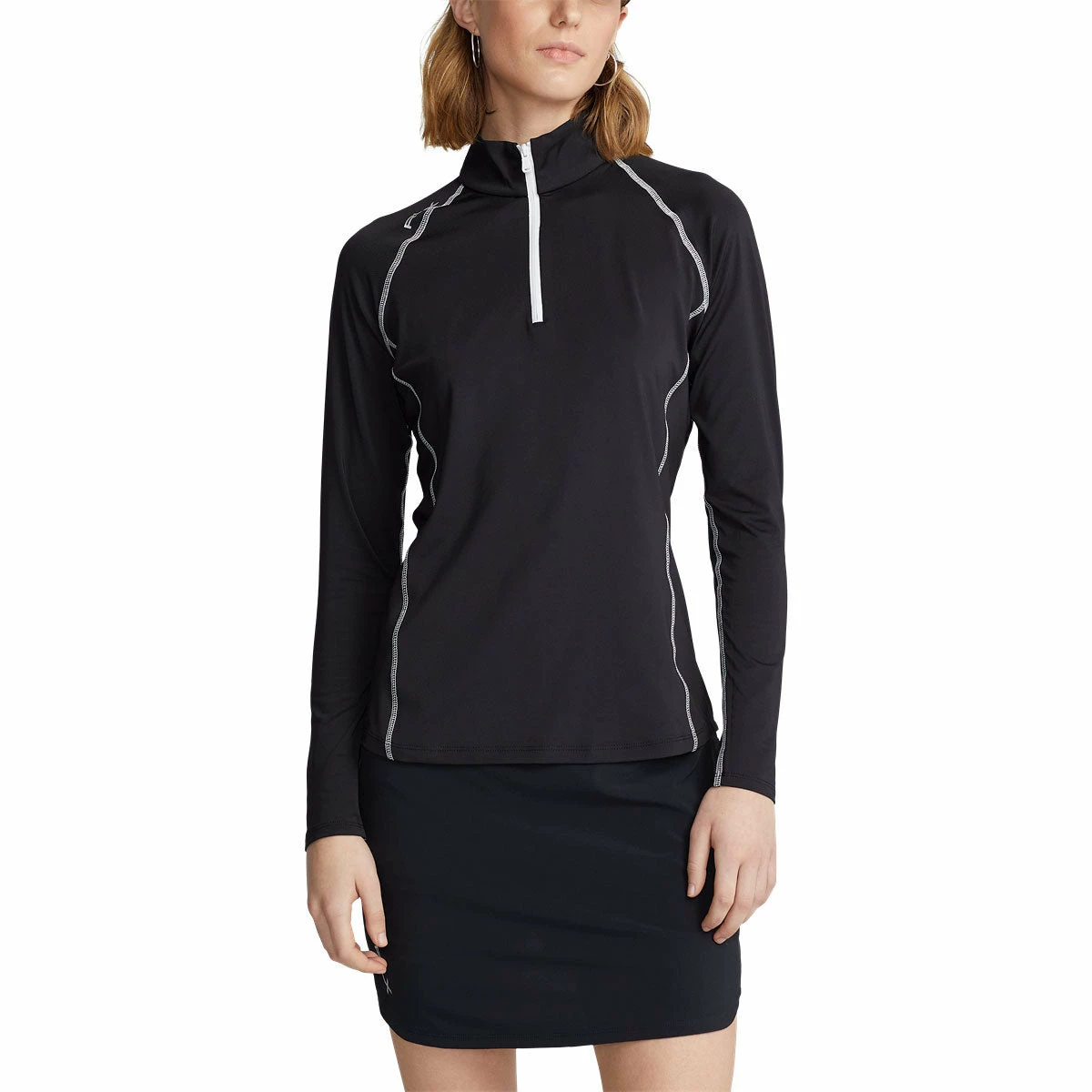 Polo Ralph Lauren RLX Ralph Lauren Airflow Black Womens Longsleeve Golf 1/4 Zip 4 Polo Ralph Lauren RLX Ralph Lauren Airflow Black Womens Longsleeve Golf 1/4 Zip - Image 2