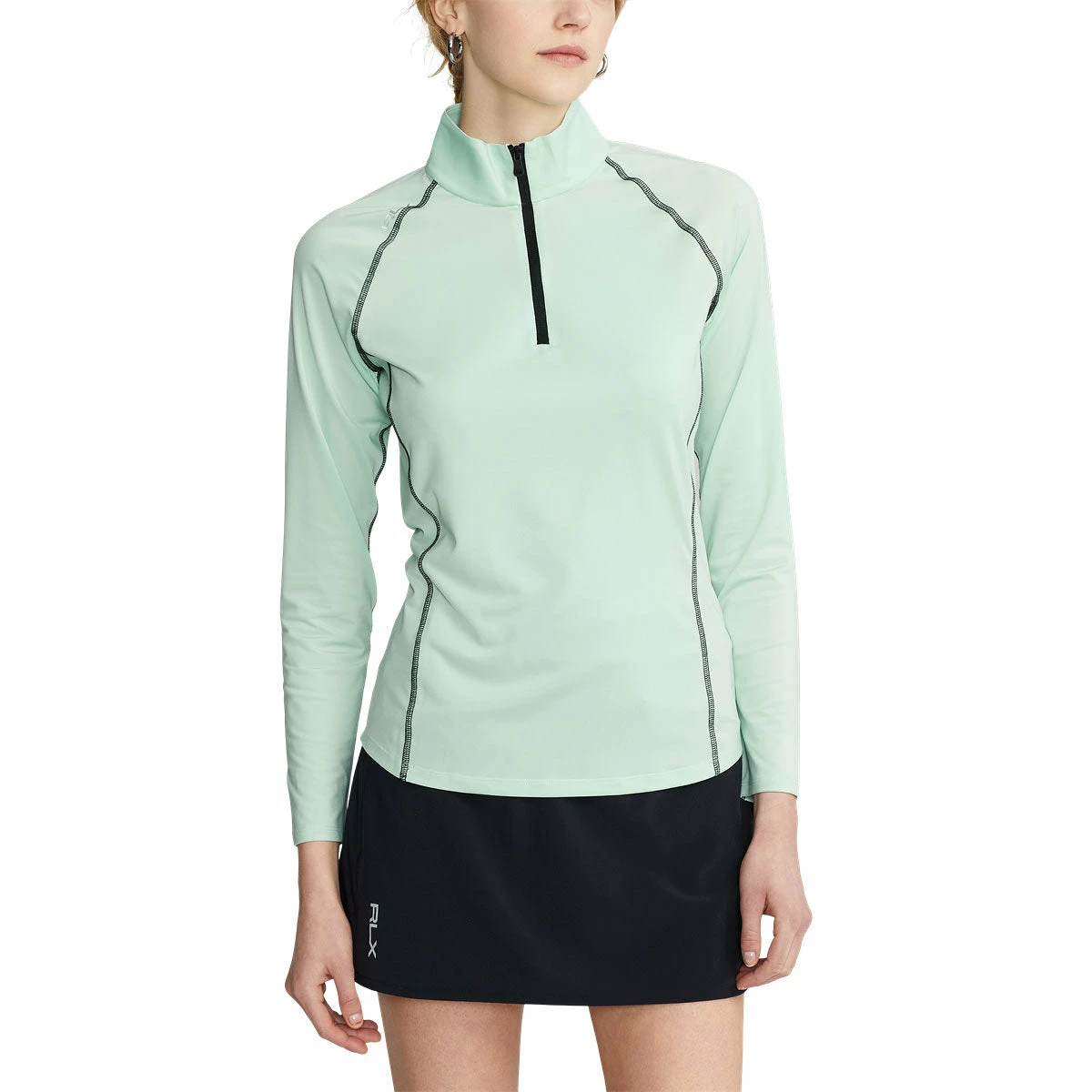 Polo Ralph Lauren RLX Ralph Lauren Airflow April Green Womens Longsleeve Golf 1/4 Zip 4 Polo Ralph Lauren RLX Ralph Lauren Airflow April Green Womens Longsleeve Golf 1/4 Zip - Image 2