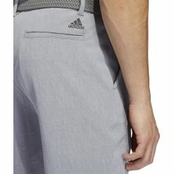Adidas Golf Adidas Ultimate365 Crosshatch 9in Mens Golf Shorts -Golf Apparel Shop 25112 GREYTHREEWHT 2