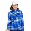 Kinona Keep It Covered Printed Womens Long Sleeve Golf Shirt -Golf Apparel Shop 25164 DOTMATRIX933
