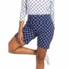 Kinona Tailored N Trim Printed Lattice Navy 8in Women Golf Shorts 2 Kinona Tailored N Trim Printed Lattice Navy 8in Women Golf Shorts -Golf Apparel Shop 25168 LATTICENVY936