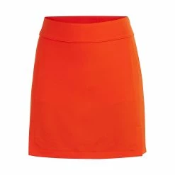 J.Lindeberg J. Lindeberg Amelie Mid Womens Golf Skort -Golf Apparel Shop 25423 TANGERINEG016