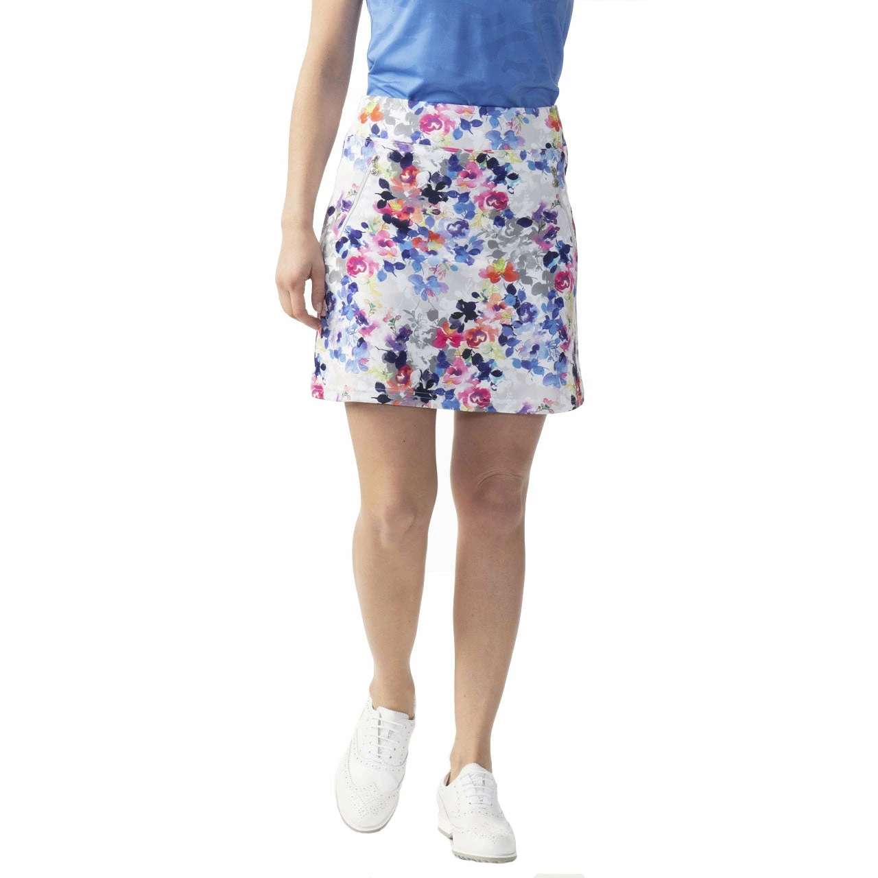 Daily Sports Mira 20in White Womens Golf Skort 3 Daily Sports Mira 20in White Womens Golf Skort