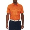 Robert Graham BBQ Boss Knit Mens Golf Polo -Golf Apparel Shop 25819 LIGHTORANGE