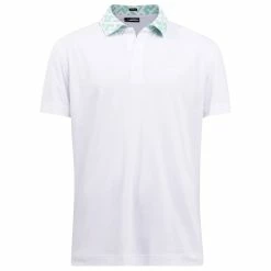 J.Lindeberg J. Lindeberg Lux Bridge Mens Golf Polo -Golf Apparel Shop 26189 WHITE0000