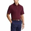 Polo Ralph Lauren RLX Ralph Lauren Lightweight Airflow Jersey Ruby Mens Golf Polo -Golf Apparel Shop 26887 RICHRUBY