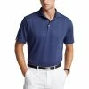 Polo Ralph Lauren RLX Ralph Lauren Knit Jacquard Graphic Light Navy Mens Golf Polo -Golf Apparel Shop 26899 LIGHTNAVY