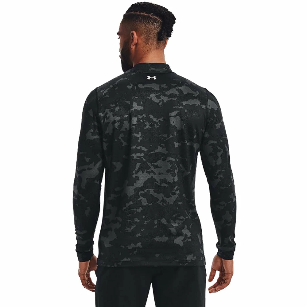 Under Armour ColdGear Infrared Mock All Over Print Mens Long Sleeve Golf Shirt 4 Under Armour ColdGear Infrared Mock All Over Print Mens Long Sleeve Golf Shirt - Image 2