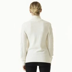 Daily Sports Addie Womens 1/2 Zip Golf Sweater -Golf Apparel Shop 27108 WHITE100 1