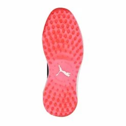 PUMA Golf Puma Ignite Elevate Spikeless Mens Golf Shoes -Golf Apparel Shop 27381 WHTSILVERNAVY 4