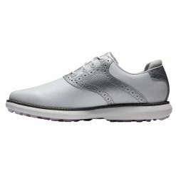 FootJoy Traditions Spikeless Womens Golf Shoes -Golf Apparel Shop 27754 WHITESLVRPUR 1 b47d2663 c977 469e bbe7 280fdb37fbe0