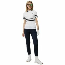 J.Lindeberg J. Lindeberg Moira Womens Short Sleeve Golf Polo 8 J.Lindeberg J. Lindeberg Moira Womens Short Sleeve Golf Polo -Golf Apparel Shop 30663 WHITE0000