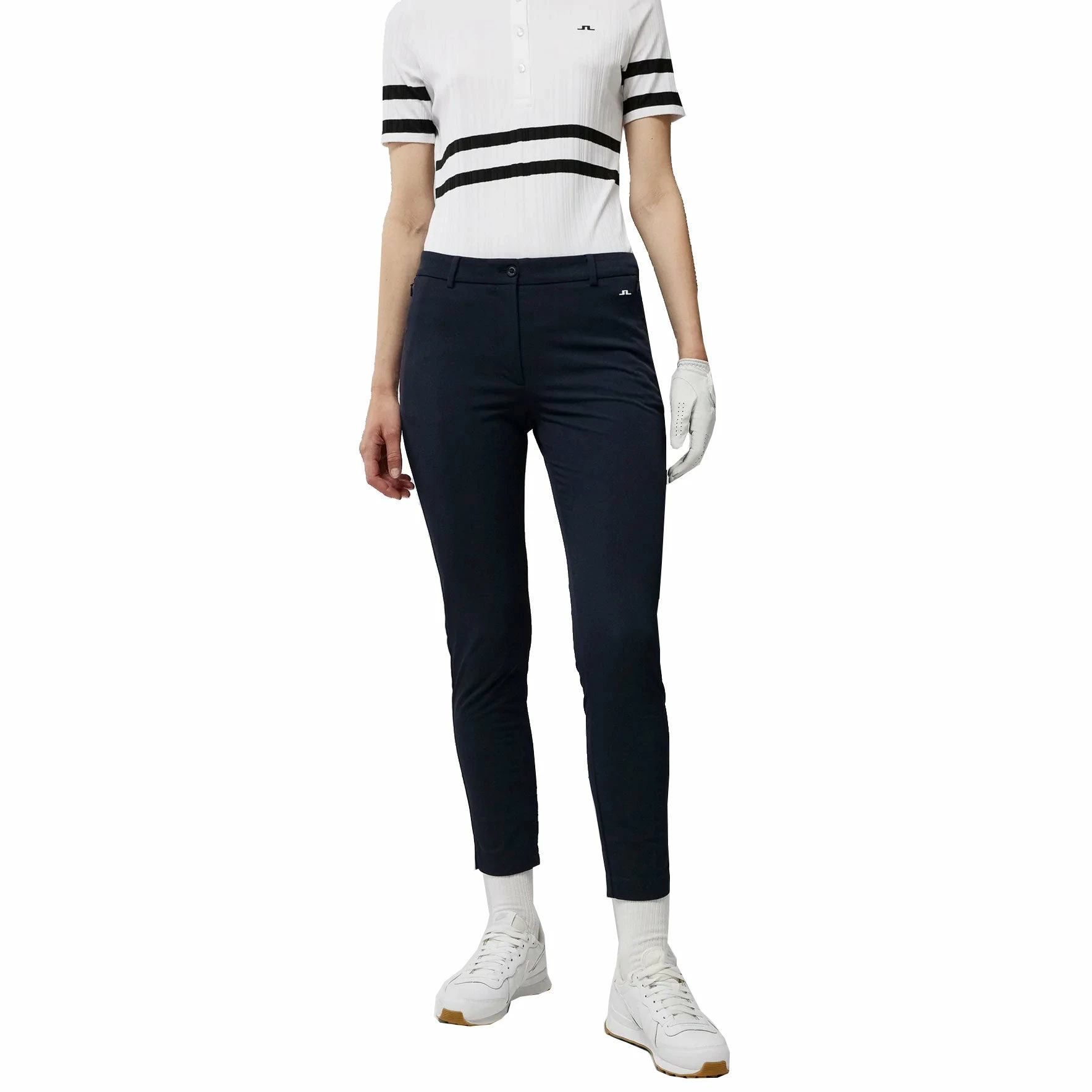 J.Lindeberg J. Lindeberg Lei Fleece Twill Navy Womens Golf Pants 3 J.Lindeberg J. Lindeberg Lei Fleece Twill Navy Womens Golf Pants