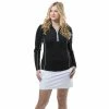 SanSoleil Sunglow Piping Black Womens Long Sleeve Sun Shirt -Golf Apparel Shop 30888 BLACKWHITE c21b47ee 8da7 486b bb8a 926b3d1ec8ef