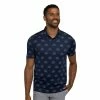 TravisMathew At The Buffet Mens Golf Polo -Golf Apparel Shop 31103 DRESSBLUE4DRB