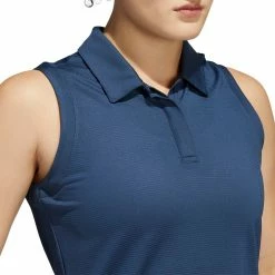 Adidas Golf Adidas Primeblue Womens Sleeveless Golf Polo -Golf Apparel Shop 31165 CREWNAVY400 2 861a9095 6d35 40bd b55c d18af7b32044
