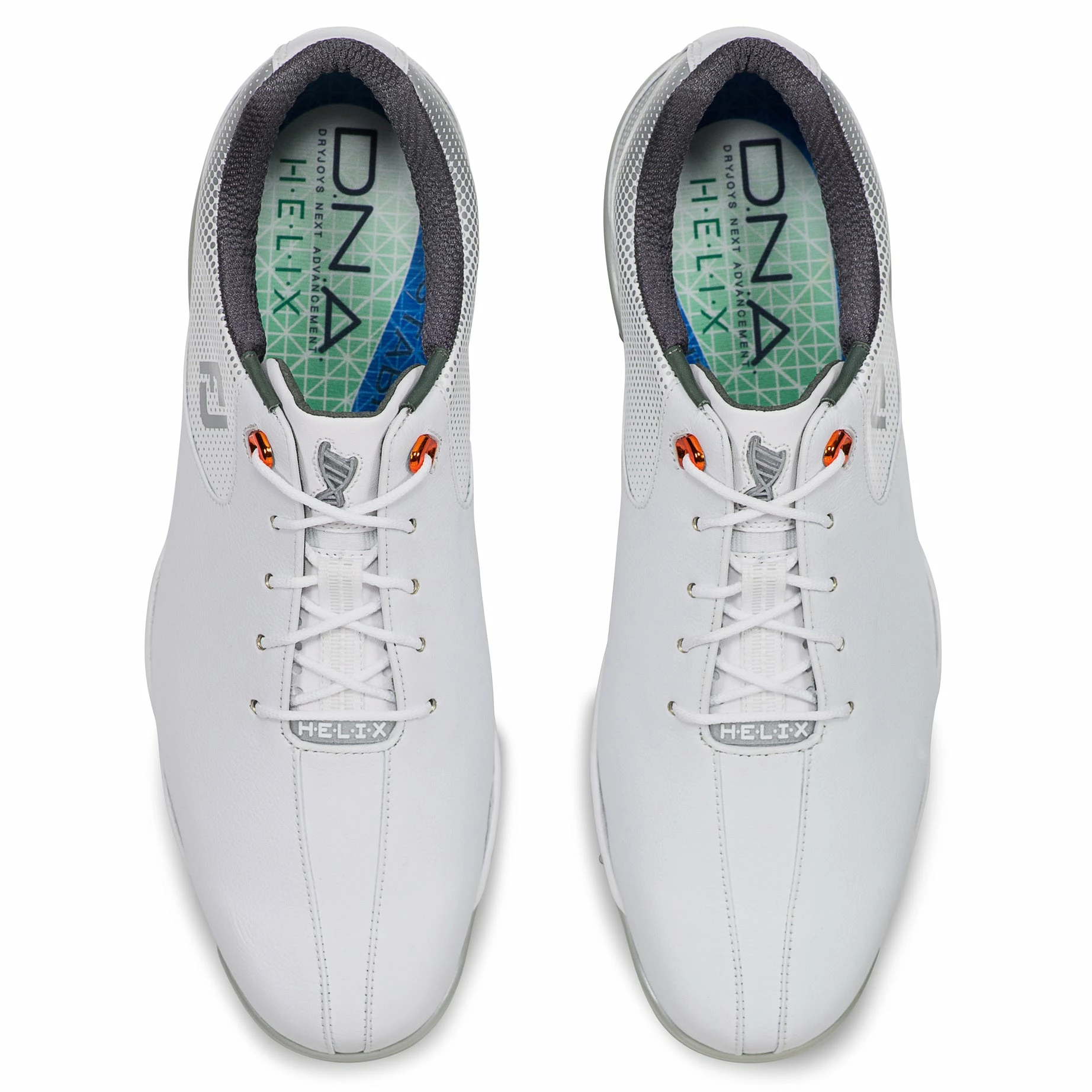 FootJoy D.N.A. Helix White Mens Golf Shoes 8 FootJoy D.N.A. Helix White Mens Golf Shoes - Image 6